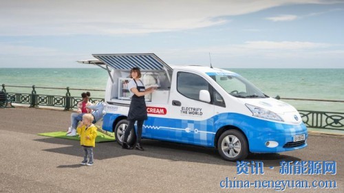 日产e-NV200电动冰淇淋车亮相英国清洁空气日