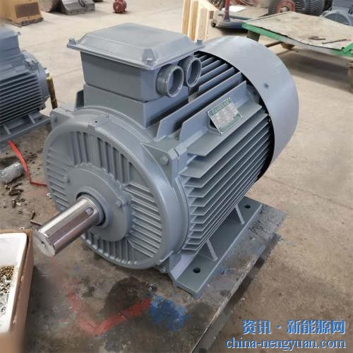 蓝润新能源第一台50kw50赫兹275转双面轴发电机研发成功