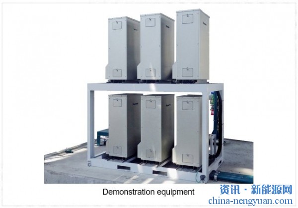 德山和松下合作演示6台集成的纯氢燃料电池发电系统