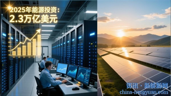 2025年：数据中心投资超越光伏！能源投资达到创纪录的2.3万亿美元